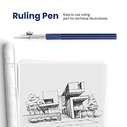 Pacific Arc Quick Rapid Bow Compass with Extension bar, ruling Pen, 6 inch Divider, Universal Adaptor, 6 inch Break Leg, and Replacement Lead.