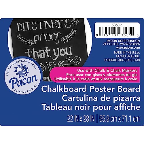 UCreate Premium Chalkboard Poster Board, Large Size