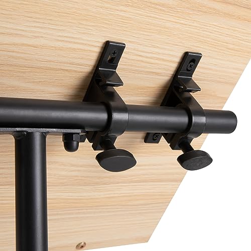 Lectern Podium Stand, Height Adjustable Portable Floor Lectern, Versatility Classic Podium Stand with Wheels, Presentation Standing Tilting Desktop for Classroom, Office, Church, Media Studio (Brown)