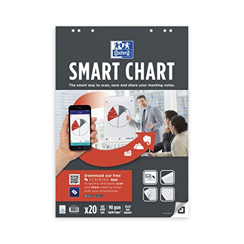 Oxford 400096320 Flip Chart Pad Flip Chart Paper – FLIPCHART PAD 20 Sheets Squared