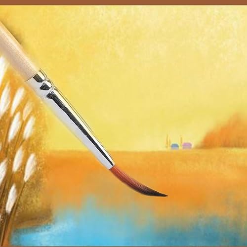 GGAHDSRH 10 Nylon Hair Line Drawing Brush Stroke Oil Painting Pigment Acrylic Gouache Watercolor Painting Long Pole Pen,