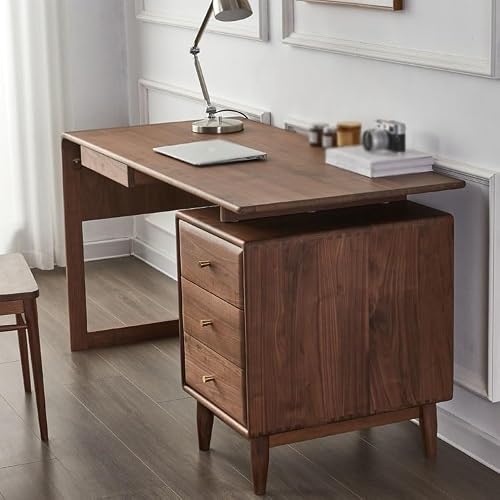 XIXSERTHIA Computer Desk Modern Study Desk Office Desk Living Room Solid Wood Desk Negotiation Table Home Bedroom Furniture Office Desk Computer Table Office Desks(120 * 60 * 75cm)
