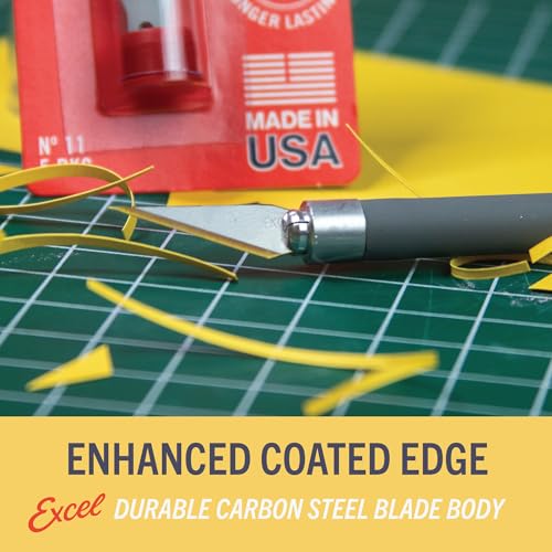Excel Blades #11 Titanium Nitride Hobby Blades, 100-Pack, Carbon Steel