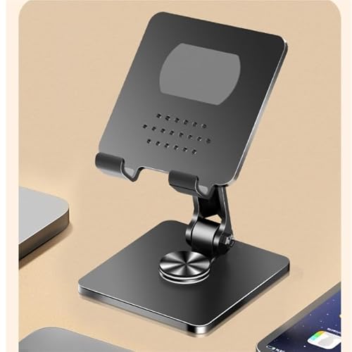 BXFIRS Black Book Stand 360° Rotation Lifting Lowering Reading Rack Carbon Steel Silicone Holder