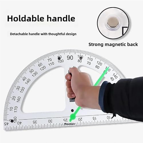 Large Math Geometry Rulers Geometry Tool for Blackboard White Board Teachers Class Geometry Math Set 40cm(4PCS)