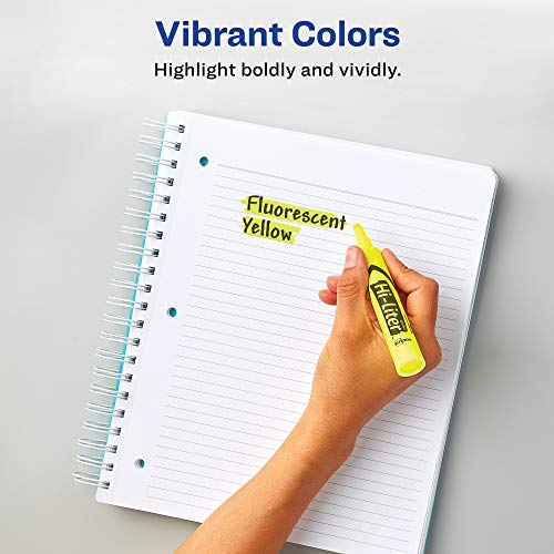 Avery Hi-Liter Desk Style Highlighters, 144 Yellow Highlighters