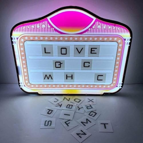 WuJin LED Club Bottle Presenter, Color Letter Billboard,Hand Holding Luminous LED Presenter,Happy Birthday,Changeable Letters VIP Service for Club Party Bar