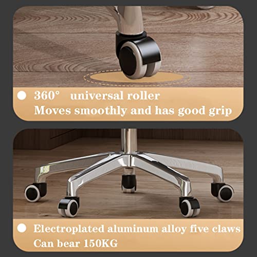 Executive Chair Comfortable Managerial Chairs Home, 360° Rotation Computer Chair, Ergonomic Office Chairs with Headrest, Bearing 150KG(Brown)
