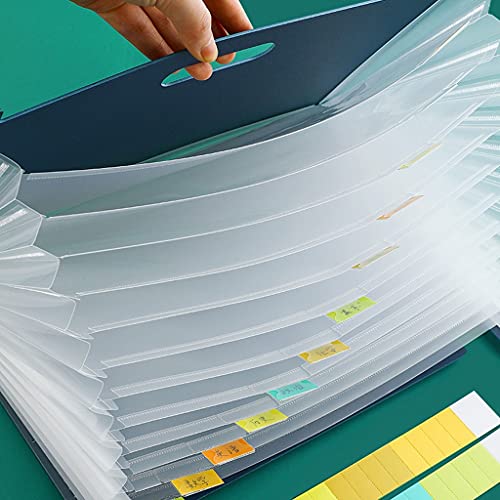 WDBB File Rack File Folder Plastic Expanding Accordion Folders Adjustable File Rack Portable Document Holder Accordion File Sorter for Organization and Storage (Color : Gray)