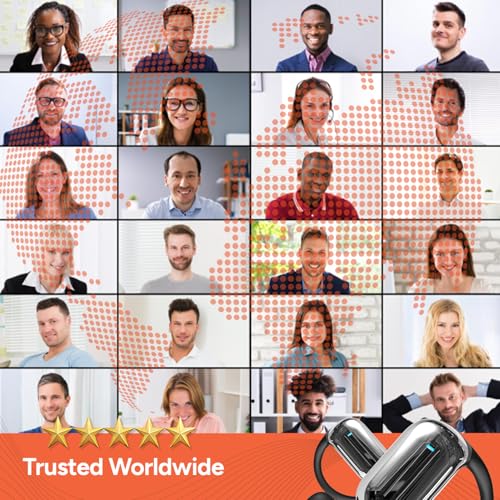 AI Translation Earbuds Real Time | 144+ Languages with 60H Playtime for iOS & Android | Language Translator Earbuds with Noise Cancellation | Translating Headphones for Business & Learning Languages