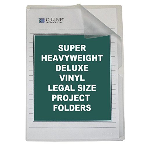 C-Line Deluxe Non-Glare Vinyl Project Folders, Legal, 50/Bx (62139)