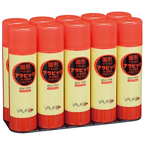 Yamato YS-8-10S Glue Stick Value Pack, 0.4 oz (10 g), Pack of 10