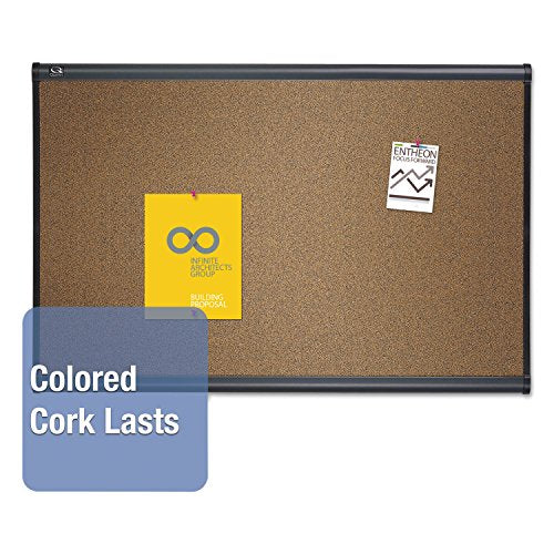 Quartet B247G Bulletin Board, 6-Ft x4-Ft, Graphite Frame