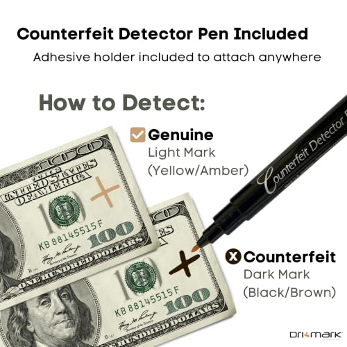 Drimark Cash Test Pro Multi-Function Counterfeit Detector Machine(1 Count)