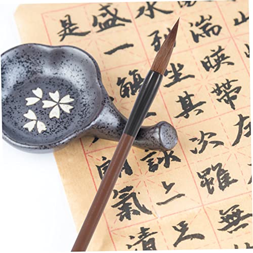 Chinese Caligraphy Brush, 12 Pcs Writing Brush Chinese Calligraphy Brush Pen Weasel Hair Brush Pen Writing Stationary Student Writing Stationery Portable Brush Pen Practical Brush Pen Paint Brush Ink