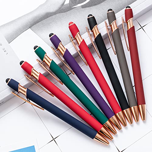 Haklxyg 10-Pack Bible Pens - Christian Gifts with Scripture, Soft-Grip Pens for Church & Study Use (Purple)