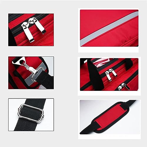 ,First Aid Bags Empty - First Responder Bag for Trauma, Professional Multiple Compartment Kit Carrier for Emergency Medical Supplies(A)