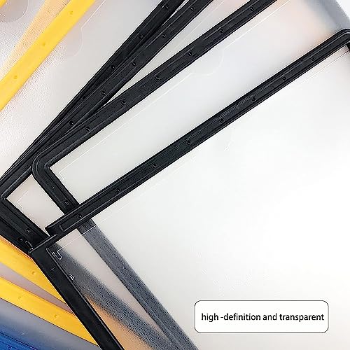 Folder Multi-layer folder Portfolio folder a4, Wall Mounted File,Storage Shelves, A4 Size Paper Document Folder,Wall Hanging Units Flip Folder,20 Pages File Organizer， Wall-Mounted Poster Flip Book