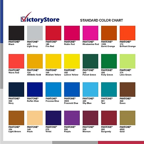 VictoryStore - Championship Team Banners, Custom School Logo, Name, Colors and Text, Vertical 10oz Vinyl Banner, 2x3 Feet