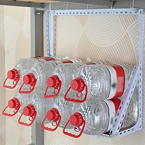 CPU Holder Stand PC Tower Holder, Wall Mounted CPU Holder, Sturdy Metal Frame, Hanging PC Host Case Bracket, Holds Up to 66Lbs, Easy to Install Computer Tower Stand(Size:60 * 20 * 55cm)