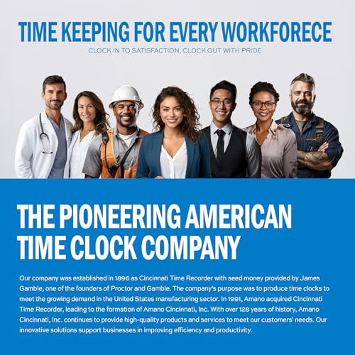 AMANO MJR-Plus time Clock for up to 100 Employees. Monthly Cloud Subscription Required