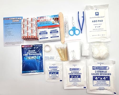 First Aid 25 Person 166 Piece ANSI/OSHA Compliant First Aid Kit in Wall Mountable Poly Case
