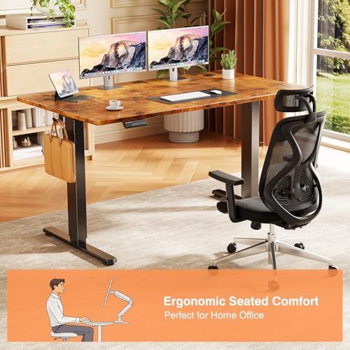 Sweetcrispy Electric Standing Desk, Computer Desk, 48x24 Inch
