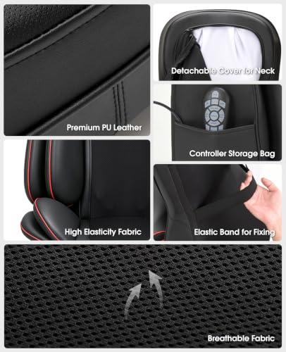 Shiatsu Neck and Back Massager Seat Cushion with Air Compression for Chair