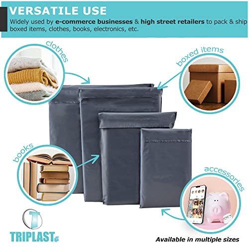 Triplast 6 x 9-Inch Plastic Mailing Postal Bag - Grey (Pack of 2000)