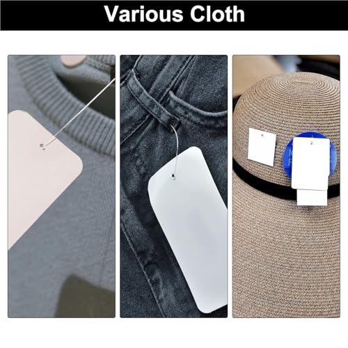 DWLANMLHYA Tagging Gun for Clothing, 15000pcs Standard Garment Label Attachments Barbs for Office Filing and Craft Project(50mm Red)