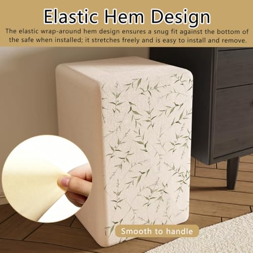 WGEDDP Concealed Safe Dust Cover Disguise, Brushed Fabric Dustproof Storage Covers with Elastic Fit, Decor Anti-Scratch Safe Lock Box Cover Protective for Home/Office(B,31x20x20 cm/12.2x7.9x7.9)