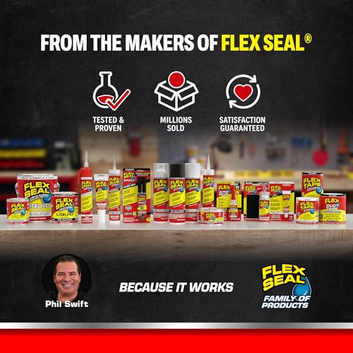 Flex Seal Power Putty, Moldable Waterproof Sealant, Black, 16 oz, 2-Pack