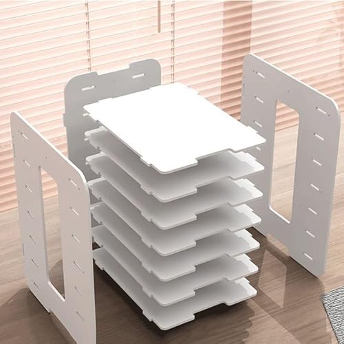 file organizer File Rack Multi Layer Storage Desktop Data Folder Desk