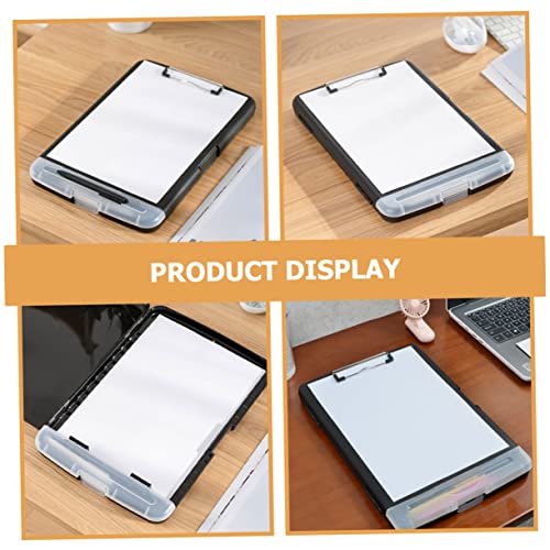 folders, File Folder, Storage Clip for A4 Holder Acrylic Writing Clipboards Plastic Folder Document Clip Plastic Document Folders Pouch Pp Clipboard Clip Light Office(36.5X25X3CMx4pcs)