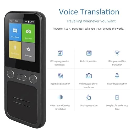 Intelligent Voice Real-time Translator Line Language Recording Large Screen Portable Offline