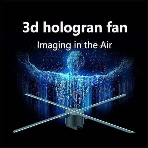 Hologram 3D Ventilador Projetor Advertising Display Luces LED Light Sign Holographic Player Support Images Video Draw Audiences(85cm 1024LED)