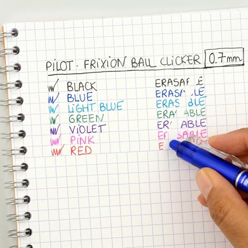 Pilot Pack of 12 Frixion Clicker Rollerball Pens 12 Refills 6 Free Blue