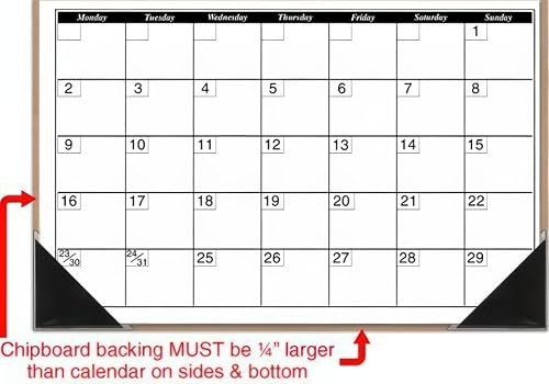 StoreSMART Peel and Stick Calendar Corners - Black Plastic - 300 Pack - STB1336BK-300