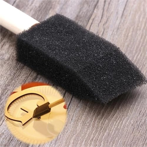 Foam Paint Brushes 100 Pcs Foam Brush Applicators - Sponge Paint Tools for Watercolor Crafting, Graffiti Work & Art Projects
