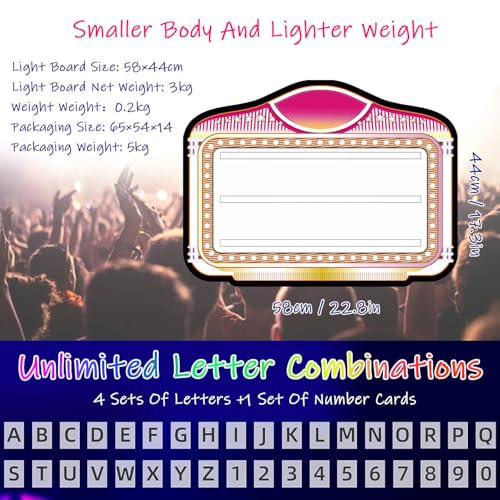 moupeaktain Bottle Presenter for Night Club, Bottle Service Sign, VIP Bottle Service Lights, Club Signs for Bottle Service, Letter Bottle Presenter (4 Letter Sets & 1 Number Kit)