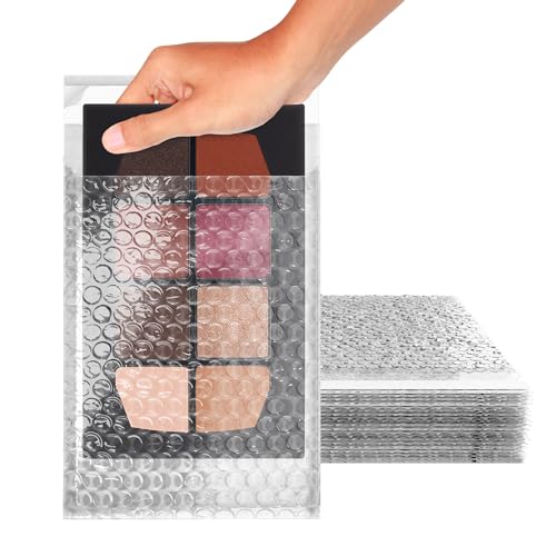 ABC PACK & SUPPLY Bubble Wrap Pouches, 6 x 8.5 Inch Clear Self Seal Packing Bags, Polyethylene Cushioning Sleeves for Shipping, Moving, Storage, Pack of 200