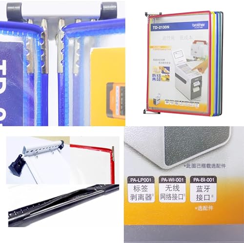 MWxpoSediR Catalog Display Rack,Wall-Mounted Reference System, Display Panel System Table Wall, A4 Price List Holder 10 Display Panels,(Color:Panels B A4 Letter)