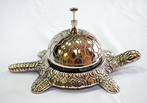 Tortoize Bell Desk Counter Call Bell Celtic Ornate Design Hotel Front Desk