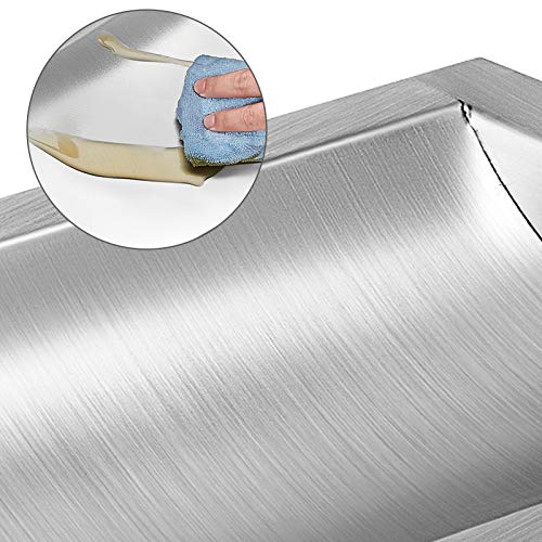 Transaction Tray,Ticketing Windows.304 Stainless Steel Drop-in Deal Tray 12" Deep x 10" Wide x 1.6" High Brushed Finish for Cash Register Window(12 x 10 x 1.6")
