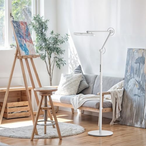 Honeywell 05D01 LED Floor Lamp, Dimmable 1500LM CRI>97 Home Office White