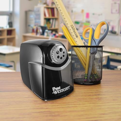 Westcott iPoint Heavy Duty Electric Pencil Sharpener for Home, School, and Office