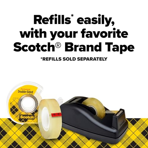 Scotch Double Sided Tape with Tape Dispenser, 0.50 in. x 900 in.