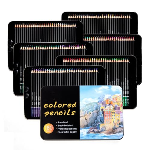 ZYQHMY 180 Color Oily Colored Pencil Iron Box Set, Art Painting And Drawing Supplies, Graffiti Pencils