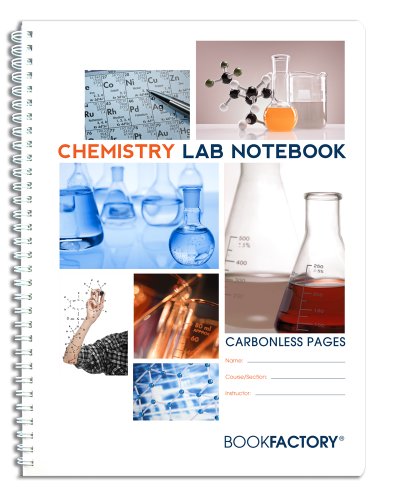 BookFactory Carbonless Chemistry Lab Notebook, 100 Sets of Pages