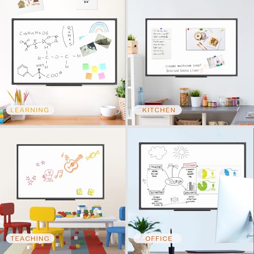 JILoffice Magnetic Whiteboard, Dry Erase Board 48 x 31 Inch